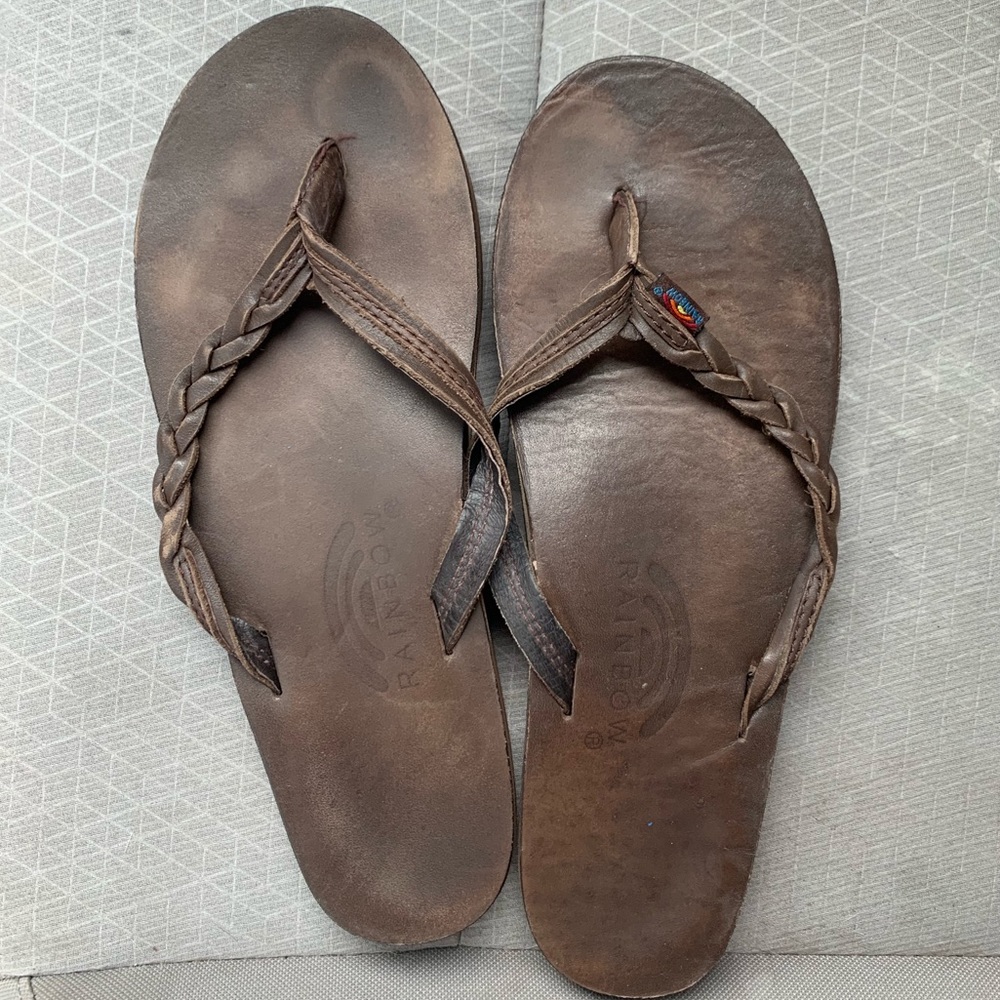 RAINBOW BRAIDED SANDALS SIZE SM/MD